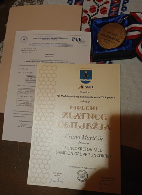 Medalje i priznanja za kvalitetu meda